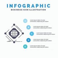 Complex. global. internet. net. web Infographics Template for Website and Presentation. GLyph Gray icon with Blue infographic style vector illustration.