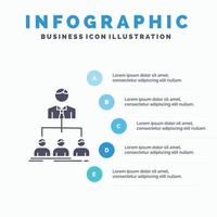 team. teamwork. organization. group. company Infographics Template for Website and Presentation. GLyph Gray icon with Blue infographic style vector illustration.