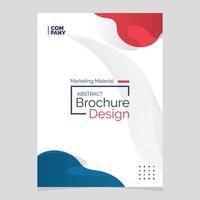 Abstract Brochure Design. Liquid Shape Blob Design Element. Marketing Material vector