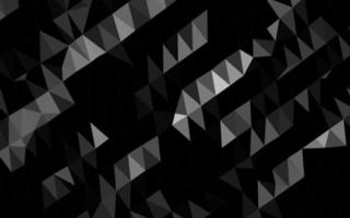 plata oscura, patrón de triángulo borroso vector gris.