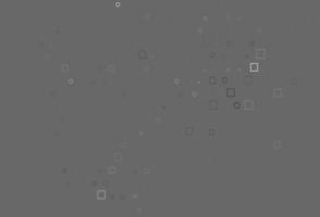 Light Silver, Gray vector pattern with spheres, squares.