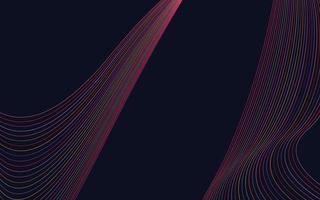 Wave of the Red colored lines. High resolution vector