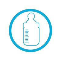 baby bottle icon vector