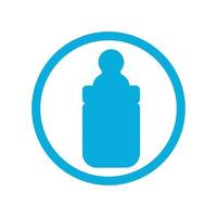 baby bottle icon vector