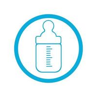 baby bottle icon vector