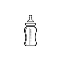 baby bottle icon vector