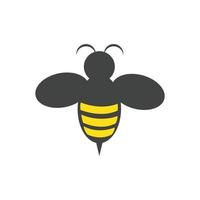 Bee logo vector icon illustration