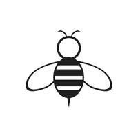 Bee logo vector icon illustration