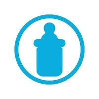 baby bottle icon vector