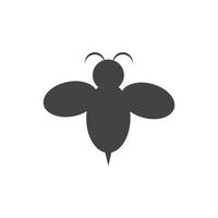 Bee logo vector icon illustration