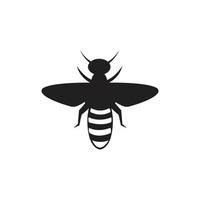 Bee logo vector icon illustration