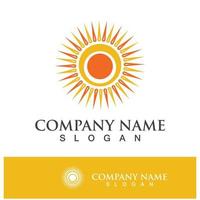 Creative sun concept logo illustration vector