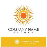 Creative sun concept logo illustration vector