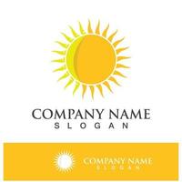 Creative sun concept logo illustration vector