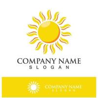 Creative sun concept logo illustration vector