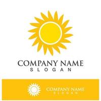 Creative sun concept logo illustration vector