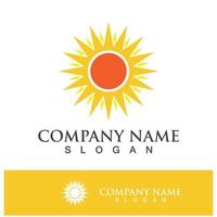 Creative sun concept logo illustration vector