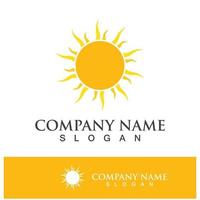 Creative sun concept logo illustration vector
