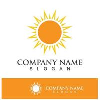 Creative sun concept logo illustration vector