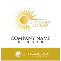 Creative sun concept logo illustration vector