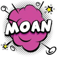 moan Comic bright template with speech bubbles on colorful frames vector