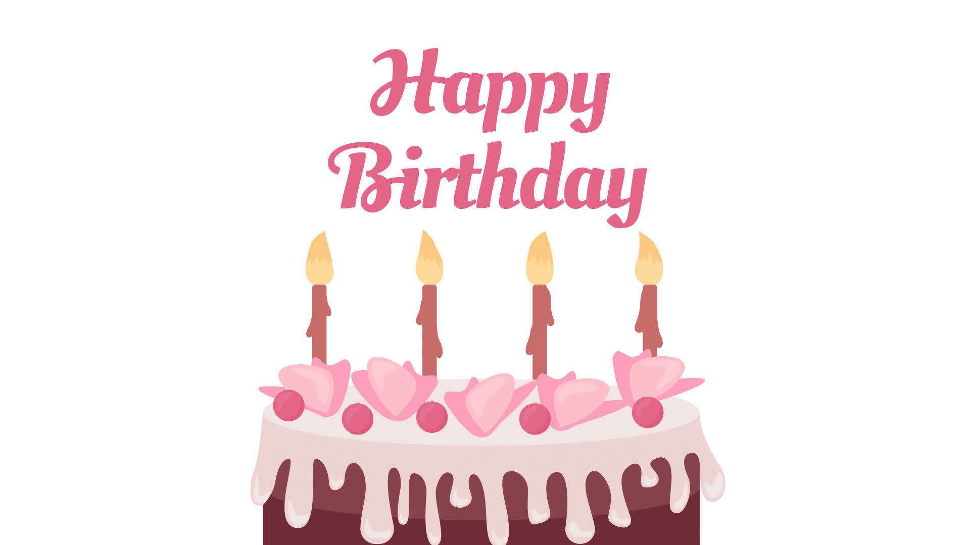 130 Cartoon Birthday Cake With Candles And Pink Icing Illustrations  RoyaltyFree Vector Graphics  Clip Art  iStock