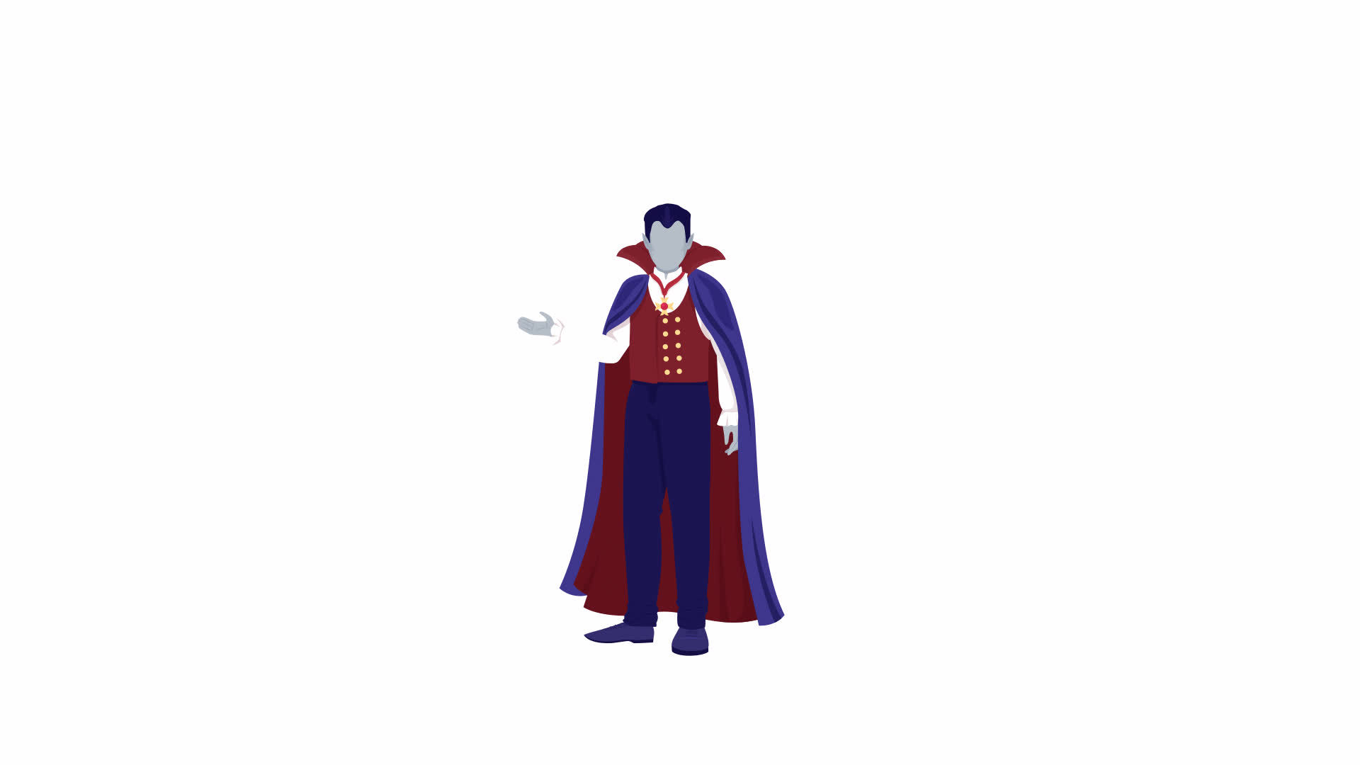 Animated vampire character. Full body flat person. HD video footage with  alpha channel. Evil creature. Mythical monster color cartoon style  illustration on transparent background for animation 12939250 Stock Video  at Vecteezy