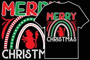 Christmas Typographic T-shirt Vector. Merry Christmas vector