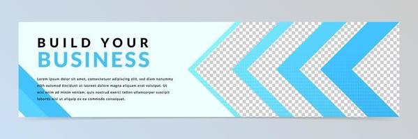 Plantilla de banner de Linkedin abstracto moderno vector