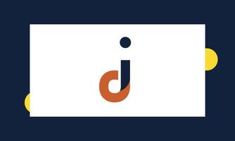 Alphabet letters Initials Monogram logo DI, ID, D and I vector