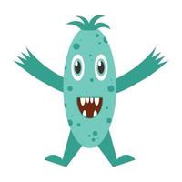 Cute funny monster. Vector illustration.