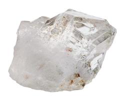 rock crystal mineral isolated photo