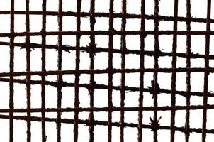 Background texture photo of old grilling basket that have rust on them put in many layers on white background.