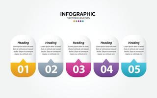 Vector Horizontal Infographic thin line design with icons and 5 options or steps. Horizontal Infographic for business concept. Can be used for presentations banner. workflow layout