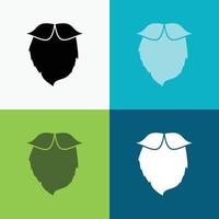 bigote. inconformista. movimiento soportado icono de hombres sobre varios antecedentes. diseño de estilo de glifo. diseñado para web y aplicación. eps 10 ilustración vectorial vector