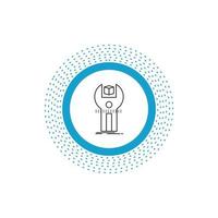 SDK. App. development. kit. programming Line Icon. Vector isolated illustration