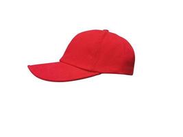 sombrero rojo aislado en un fondo blanco foto