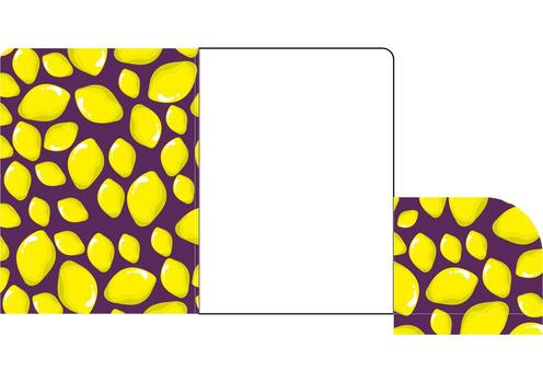 Map Folder Design with lemon pattern themeMap Folder Design with  pattern theme photo