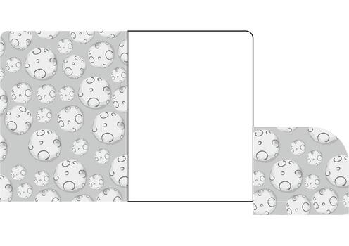 Map Folder Design with full moon pattern themeMap Folder Design with  pattern theme photo