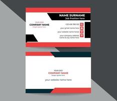 Unique Business card Design template vector