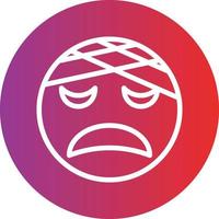 Injured Icon Style vector