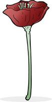 doodle cartoon poppy vector