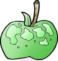 doodle cartoon apple vector