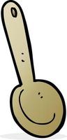 doodle cartoon spoon vector