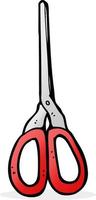 doodle cartoon scissors vector