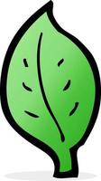 doodle cartoon leaf vector