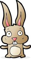 doodle character cartoon rabbit vector