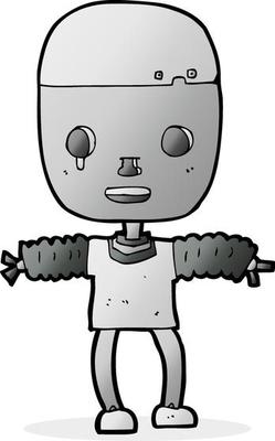 doodle character cartoon robot