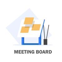 meeting board,Concept of conference,teamwork, presenting financial results vector