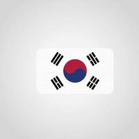 vector de bandera de corea del sur